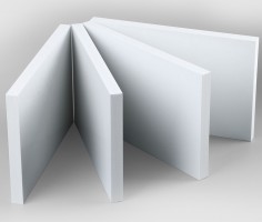 Tấm nhựa foam trắng chống cháy làm vách ngăn pvc